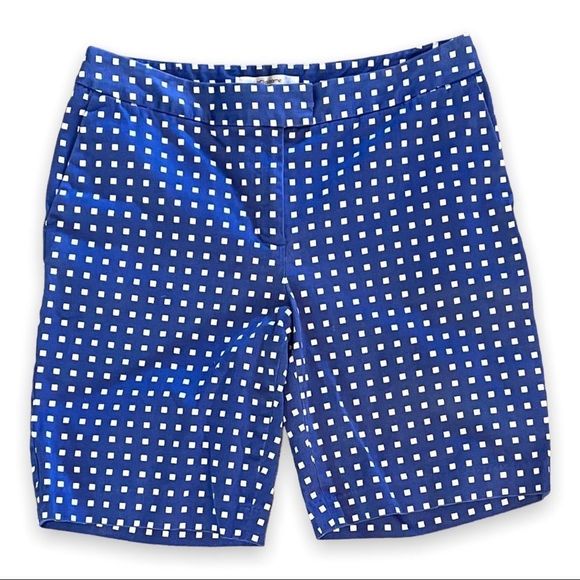 Liz Claiborne Blue and White Bermuda Shorts - Picture 1 of 5